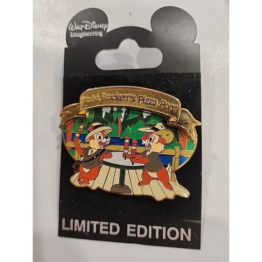 Disney Chip 'n Dale Dining Redd Rockett's Pizza WDI LE 300‎ Cast ERROR pin 00070